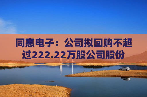 同惠电子：公司拟回购不超过222.22万股公司股份