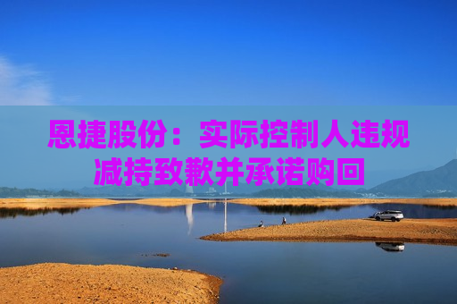 恩捷股份：实际控制人违规减持致歉并承诺购回