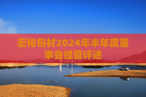 宏裕包材2024年半年度董事会经营评述
