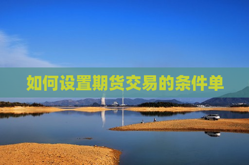 如何设置期货交易的条件单  第1张