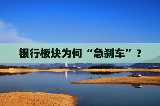 银行板块为何“急刹车”？  第1张