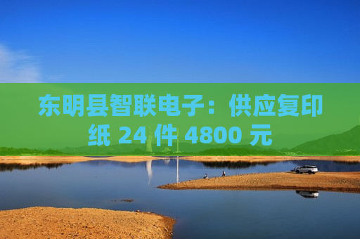 东明县智联电子：供应复印纸 24 件 4800 元