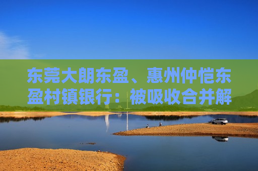 东莞大朗东盈、惠州仲恺东盈村镇银行：被吸收合并解散