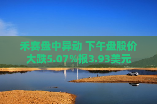 禾赛盘中异动 下午盘股价大跌5.07%报3.93美元
