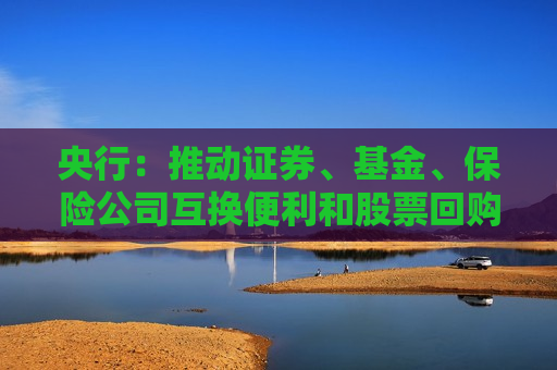 央行：推动证券、基金、保险公司互换便利和股票回购增持再贷款等新设立工具落地生效