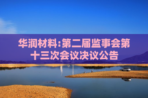 华润材料:第二届监事会第十三次会议决议公告