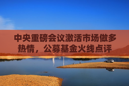 中央重磅会议激活市场做多热情，公募基金火线点评