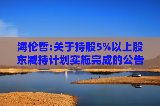 海伦哲:关于持股5%以上股东减持计划实施完成的公告  第1张