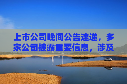 上市公司晚间公告速递，多家公司披露重要信息，涉及业绩、投资、合作等多个领域，上市公司晚间公告速递，多家公司披露跨领域重要信息，上市公司晚间公告，跨领域重要信息批量披露