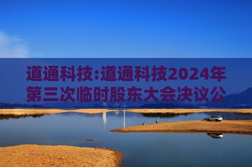 道通科技:道通科技2024年第三次临时股东大会决议公告  第1张