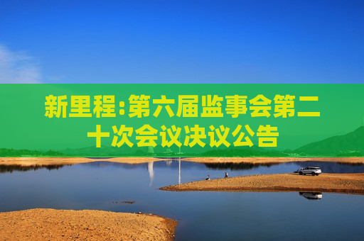 新里程:第六届监事会第二十次会议决议公告