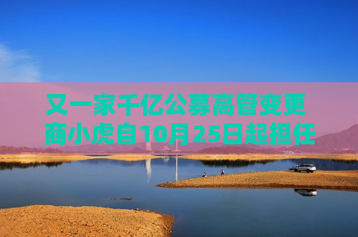 又一家千亿公募高管变更 商小虎自10月25日起担任融通基金总经理