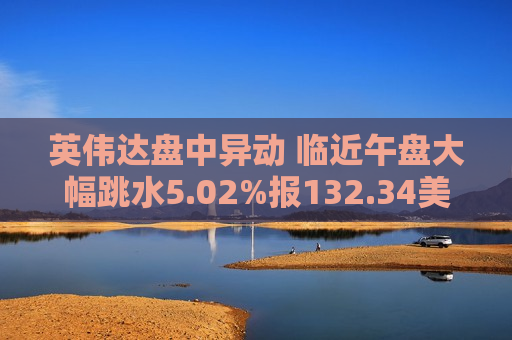 英伟达盘中异动 临近午盘大幅跳水5.02%报132.34美元  第1张