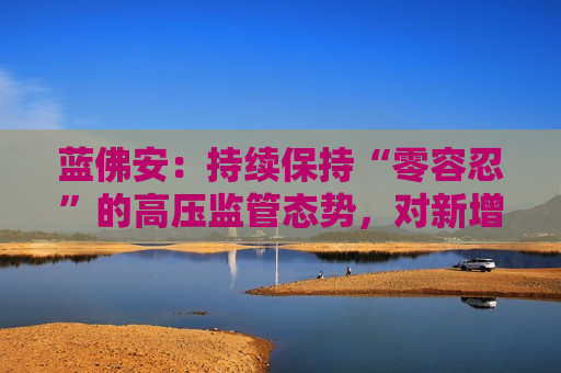 蓝佛安：持续保持“零容忍”的高压监管态势，对新增隐性债务发现一起、查处一起、问责一起