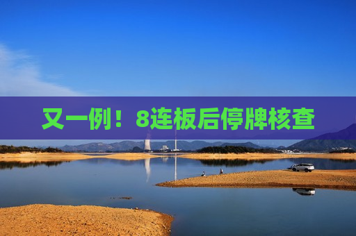 又一例！8连板后停牌核查