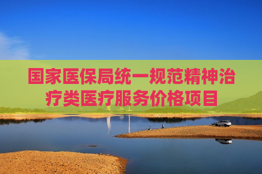 国家医保局统一规范精神治疗类医疗服务价格项目  第1张