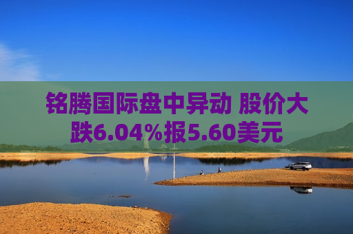 铭腾国际盘中异动 股价大跌6.04%报5.60美元