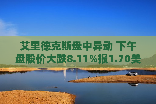 艾里德克斯盘中异动 下午盘股价大跌8.11%报1.70美元  第1张