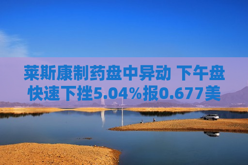莱斯康制药盘中异动 下午盘快速下挫5.04%报0.677美元  第1张