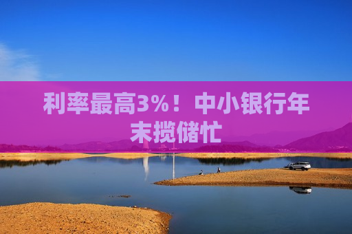 利率更高3%！中小银行年末揽储忙
