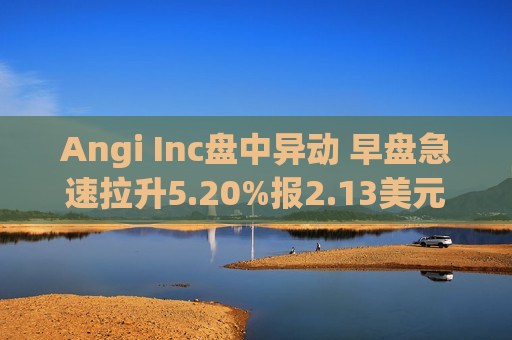 Angi Inc盘中异动 早盘急速拉升5.20%报2.13美元