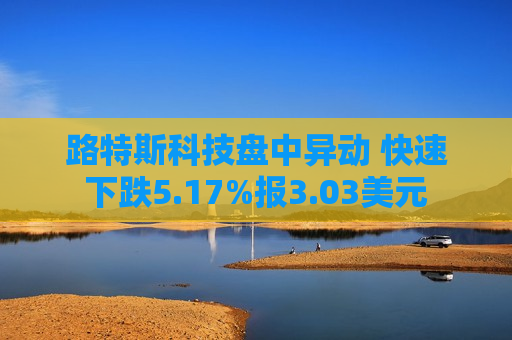 路特斯科技盘中异动 快速下跌5.17%报3.03美元
