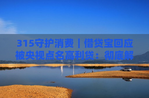 315守护消费｜借贷宝回应被央视点名高利贷：彻底解决业务、管理上存在的问题