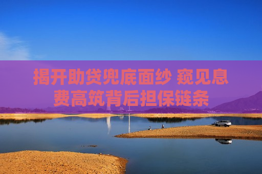 揭开助贷兜底面纱 窥见息费高筑背后担保链条