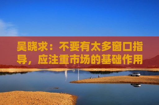 吴晓求：不要有太多窗口指导，应注重市场的基础作用  第1张