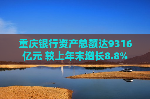 重庆银行资产总额达9316亿元 较上年末增长8.8%