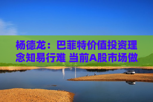 杨德龙：巴菲特价值投资理念知易行难 当前A股市场做价值投资正当其时