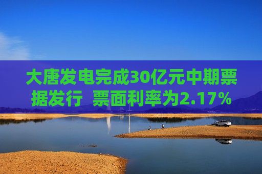 大唐发电完成30亿元中期票据发行  票面利率为2.17%