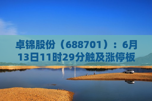 卓锦股份（688701）：6月13日11时29分触及涨停板