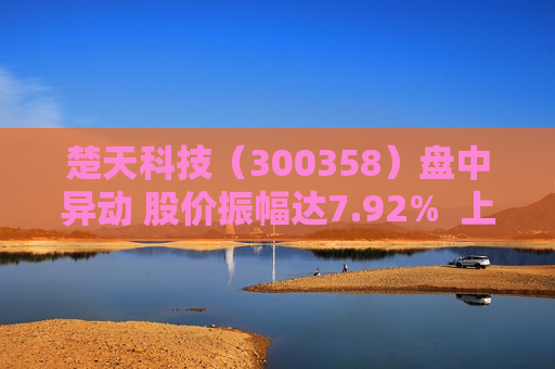 楚天科技（300358）盘中异动 股价振幅达7.92%  上涨6.73%（06-17）