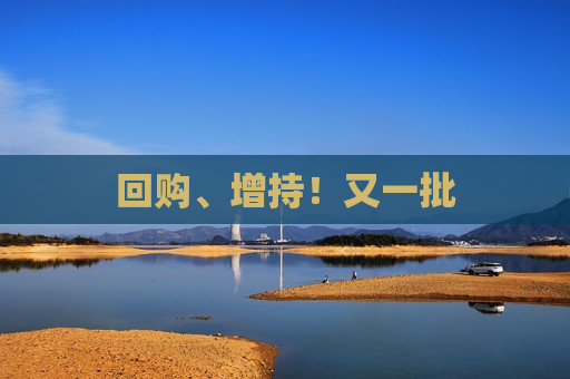 回购、增持！又一批