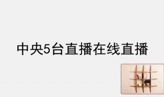 如何在手机上看cctv5直播(手机上怎样看cctv5直播节目)
