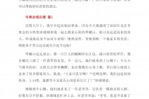 冬奥会开幕式观后感(2022冬奥会观后感)