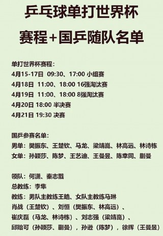 世界杯比赛日程一览表(世界杯比赛日程一览表最新)