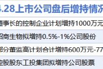 4月28日增减持汇总：星光股份等4股增持 秋田微等6股减持（表）