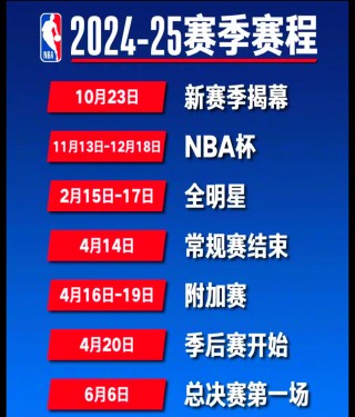 nba全部赛程表(nba全年赛程)