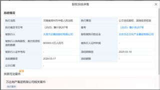 80亿元股权被冻结！王健林新消息