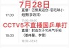 cctv5今日节目单(cctv5+体育节目表)