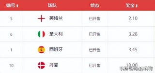 2016欧洲杯澳门赔率(2021欧洲杯澳门最新赔冠率)