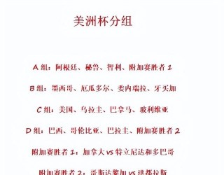 美洲杯赛程表(美洲杯赛程表2024)