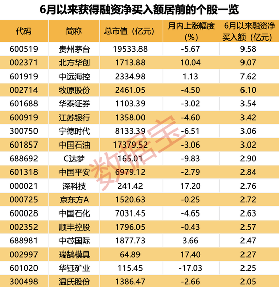 融资出逃4大行业超20亿元，电子行业成“香饽饽”，月内融资大手笔加仓股出炉  第4张