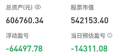 胡锡进：今天大跌14311元，总亏损上升至9.33万 达亏损更高峰  第1张