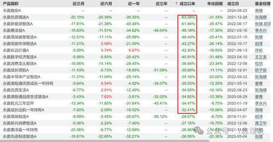 持续动荡！永赢基金权益副总光磊业绩全报亏，离任或水土不服？  第8张