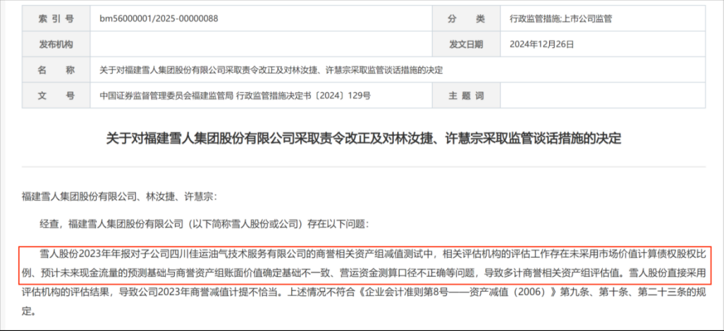 雪人股份收“罚单”  第1张