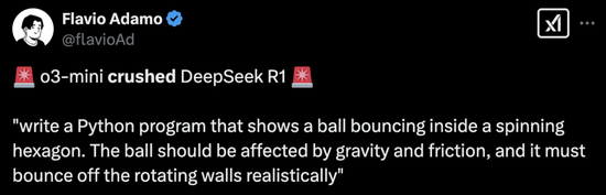 o3-mini物理推理粉碎DeepSeek R1，OpenAI王者归来！全网最全实测来袭  第2张