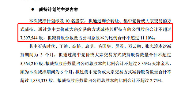 关于石头科技又遭股东“组团”减持的信息  第2张
